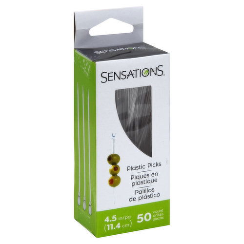 Sensations Picks, Plastic, 4.5 Inch