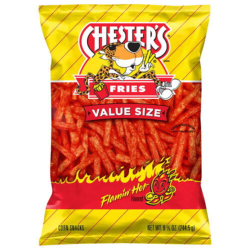 Chester's Corn Snacks, Fries, Flamin' Hot Flavored, Party Size