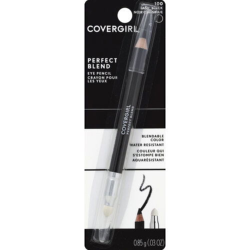 CoverGirl Perfect Blend Eye Pencil, Basic Black 100