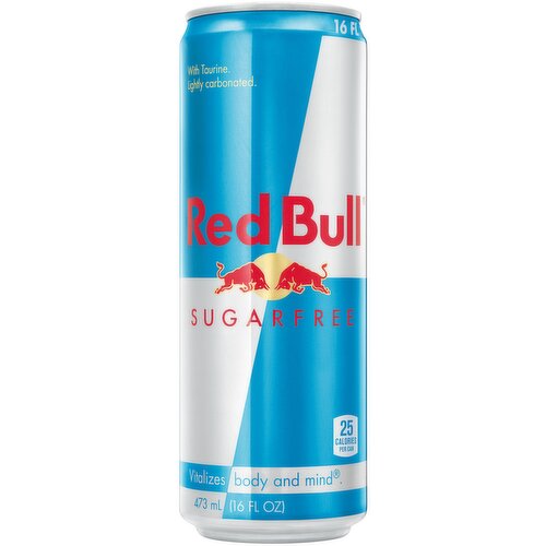 Red Bull Sugar Free Energy Drink, 151mg Caffeine