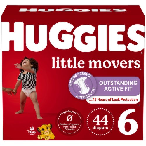 Huggies Little Movers Diapers, Disney Baby, 6 (Over 35 lb)