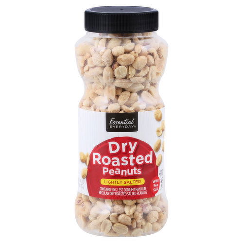 Essential Everyday Dry Roasted Peanuts, Lightly Salted with Sea Salt