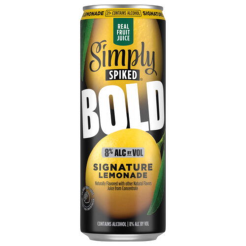 Simply Spiked Beer, Signature Lemonade, Bold