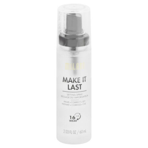 Milani Setting Spray, Make It Last 03, Prime + Correct + Set