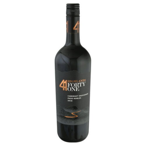 Highlands 41 Cabernet Sauvignon, Paso Robles, 2018