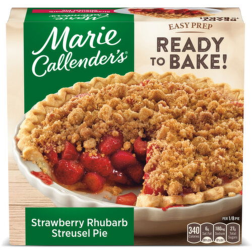 Marie Callender's Strawberry Rhubarb Streusel Pie Frozen Dessert
