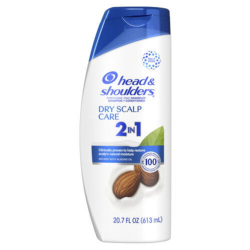 Head & Shoulders Head & Shoulders 2 in 1 Dandruff Shampoo and Conditioner, Dry Scalp Care 20.7 oz