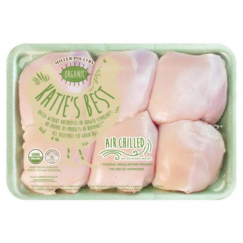 Miller Amish Organic Chicken Thighs, Boneless, Skinless