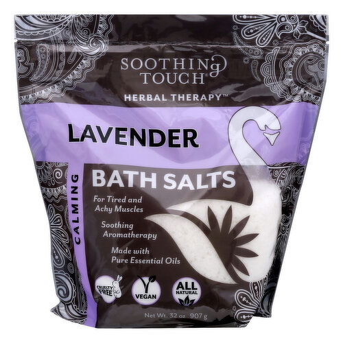 Soothing Touch Herbal Therapy Bath Salts, Calming, Lavender