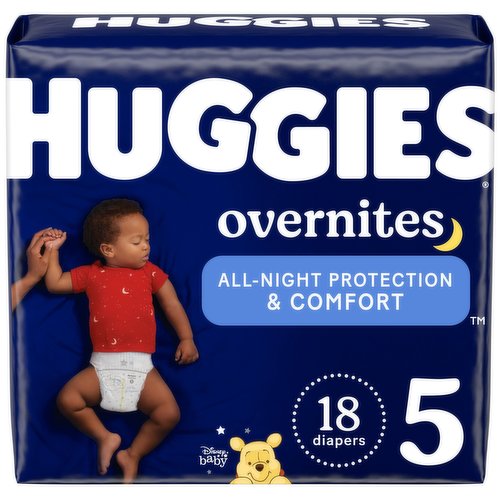 Huggies Overnites Diapers, Disney Baby, 5 (Over 27 lb)