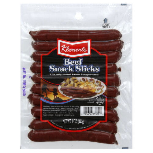 Klements Snack Sticks, Beef