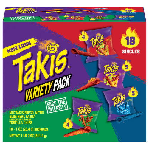 Takis Tortilla Chips, Variety Pack