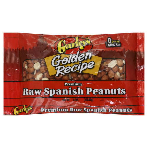 Gurley's Golden Recipe Peanuts, Premium Spanish, Raw