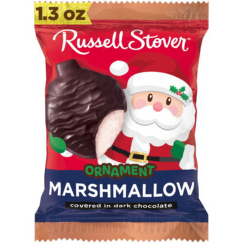 Russell Stover Christmas Christmas Dark Chocolate Marshmallow Ornament