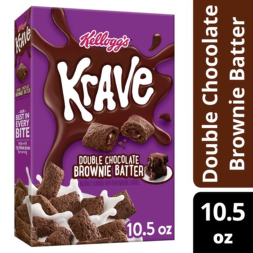 Krave Cold Breakfast Cereal, Double Chocolate Brownie Batter