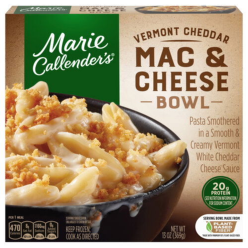 Marie Callender's Creamy Vermont Mac & Cheese Bowl Frozen Meal