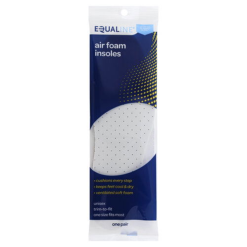 Equaline Insoles, Air Foam, One Size, Unisex