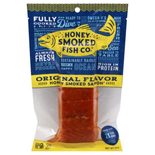 Honey Smoked Fish Co Salmon, Original, Honey Smoked