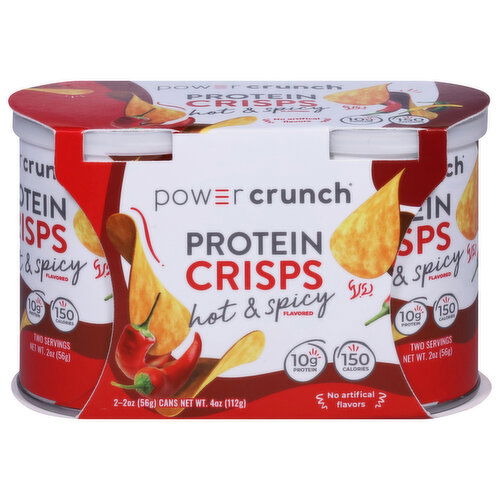Power Crunch Crisps, Hot & Spicy Flavored