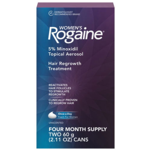 Rogaine Hair Regrowth Treatment, Unscented, Women's