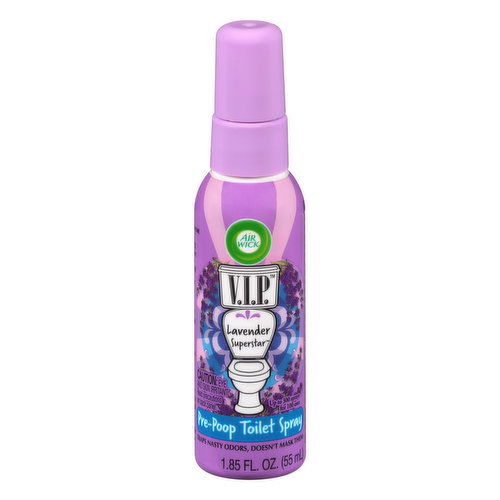 Air Wick V.I.P. Toilet Spray, Pre-Poop, Lavender Superstar