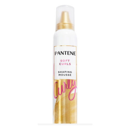 Pantene Pantene Pantene Soft Curls Shaping Mousse, Boosts and Defines Curls, 6.6 oz