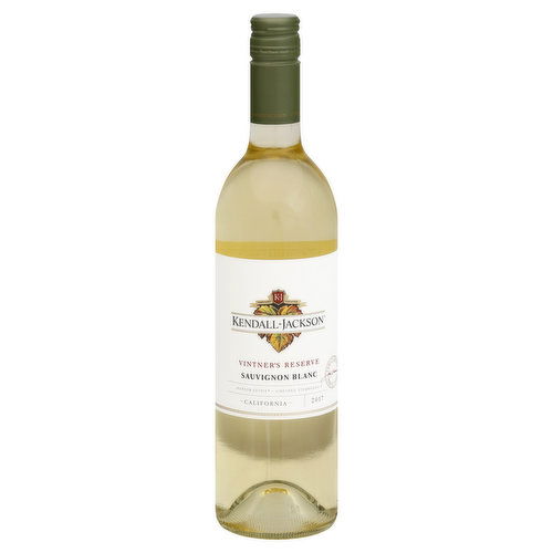 Kendall-Jackson Sauvignon Blanc, Vintner's Reserve, 2017, California