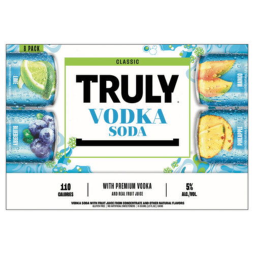 Truly Vodka Soda, Classic, Variety Pack