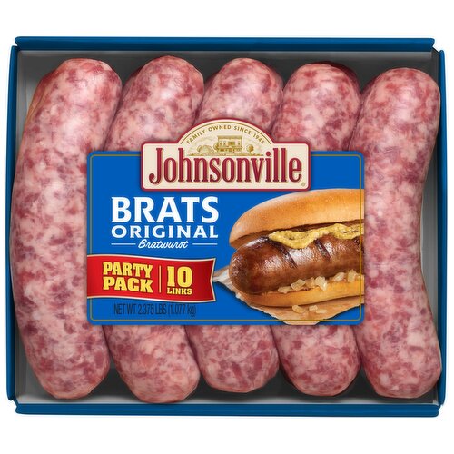 Johnsonville Original Brats, Party Pack, 10 Links