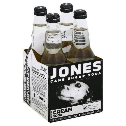 Jones Soda, Cane Sugar, Cream Flavor