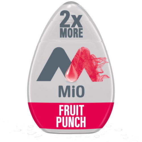 Mio Fruit Punch Naturally Flavored Liquid Water Enhancer with 2X More