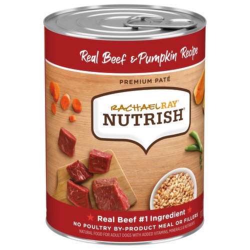 Rachael Ray Nutrish Dog Food, Real Beef & Pumpkin Recipe, Adult