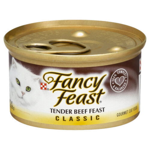 Fancy Feast Cat Food, Gourmet, Classic, Tender Beef Feast