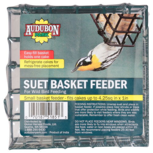 Audubon Park Basket Feeder, Suet, Small