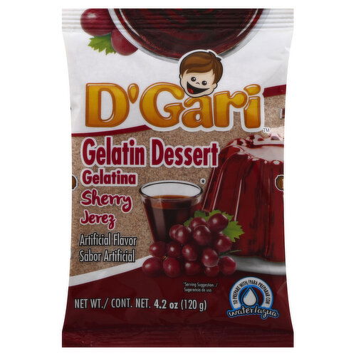 D'Gari Gelatin Dessert, Sherry Jerez