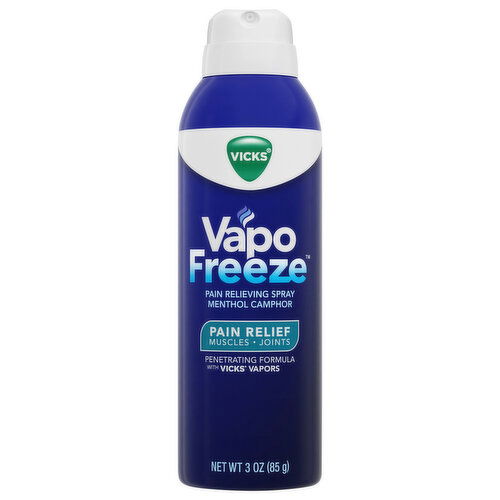 Vicks VapoFreeze Muscles+ Joints Menthol Camphor Pain Relieving Spray
