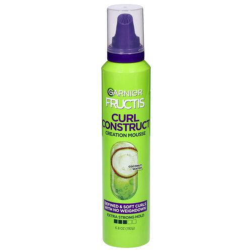Garnier Fructis Extra Strong Hold Curl Construct Creation Mousse