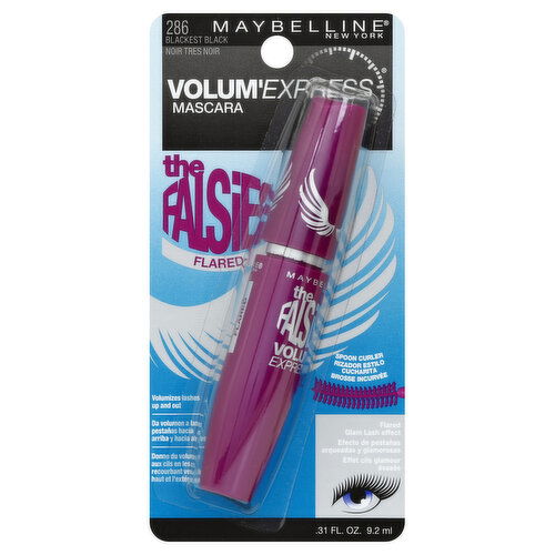 maybelline Volum'Express The Falsies Flared Mascara, Blackest Black 286