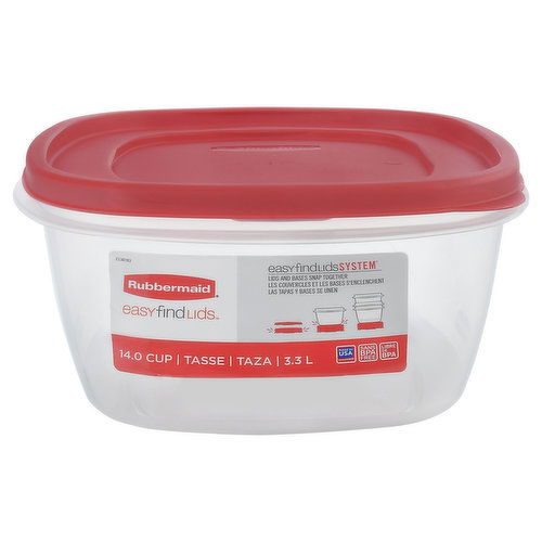 Rubbermaid Easy Find Lids Food Storage Container