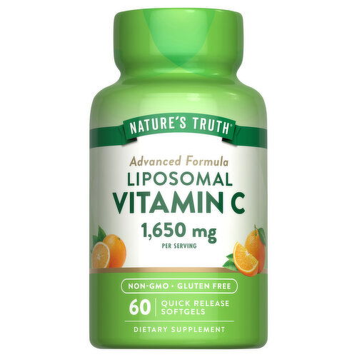 Nature's Truth Advanced Formula Liposomal Softgels 1650 mg Vitamin C