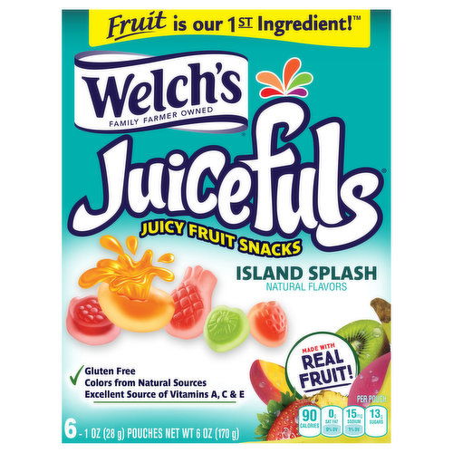 Welch's Juicefuls Juicy Fruit Snacks, Island Splash