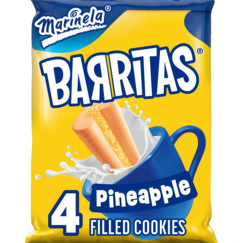 Marinela Barritas Piña Pineapple Filled Cookies, 2 packs, 3.88 oz