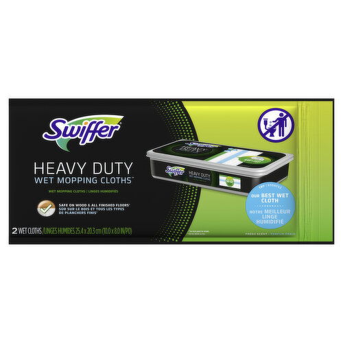 Swiffer Sweeper Swiffer Sweeper 2-in-1 Dry + Wet Floor Mopping and Sweeping Kit, Multi-Surface, Includes 1 Sweeper, 7 Dry Cloths, 3 Wet Cloths