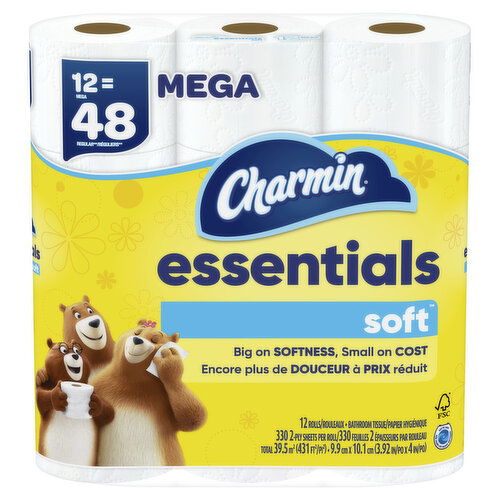 Charmin Essentials Soft Charmin Essentials Soft Toilet Paper 12 Mega Rolls