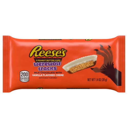 Reese's Werewolf Tracks Vanilla Flavored Creme Peanut Butter Cups