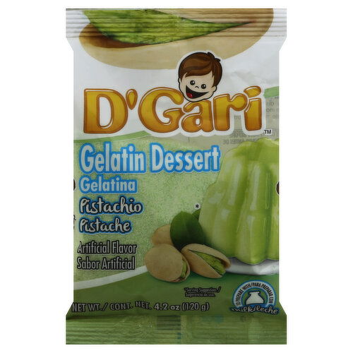 D'Gari Gelatin Dessert, Pistachio