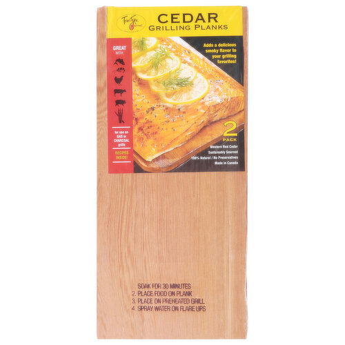 TrueFire Gourmet Grilling Planks, Cedar