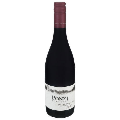 Ponzi Vineyards Pinot Noir, Tavola, Willamatte Valley