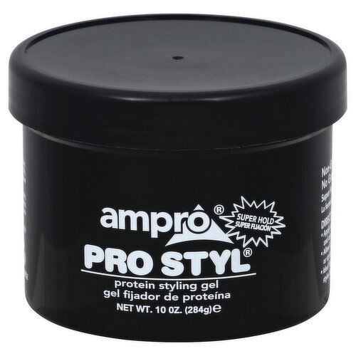 Ampro Styling Gel, Protein, Super Hold