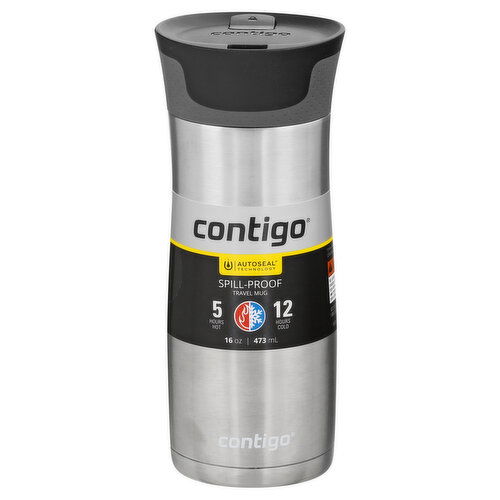 Contigo Travel Mug, Spill-Proof, 16 Ounce